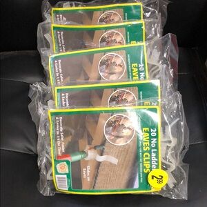 Eaves Clips 20 Pack - Green/Yellow Packaging